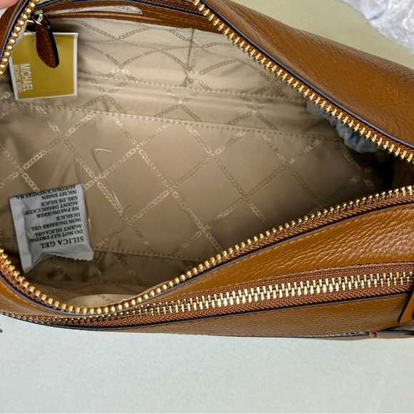 Michael Kors Large Pebbled Leather Satchel Bag - Picture 6 of 14